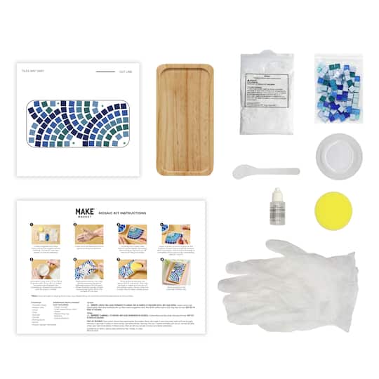 7" Blue Tile Tray Mosaic Kit by Make Market®